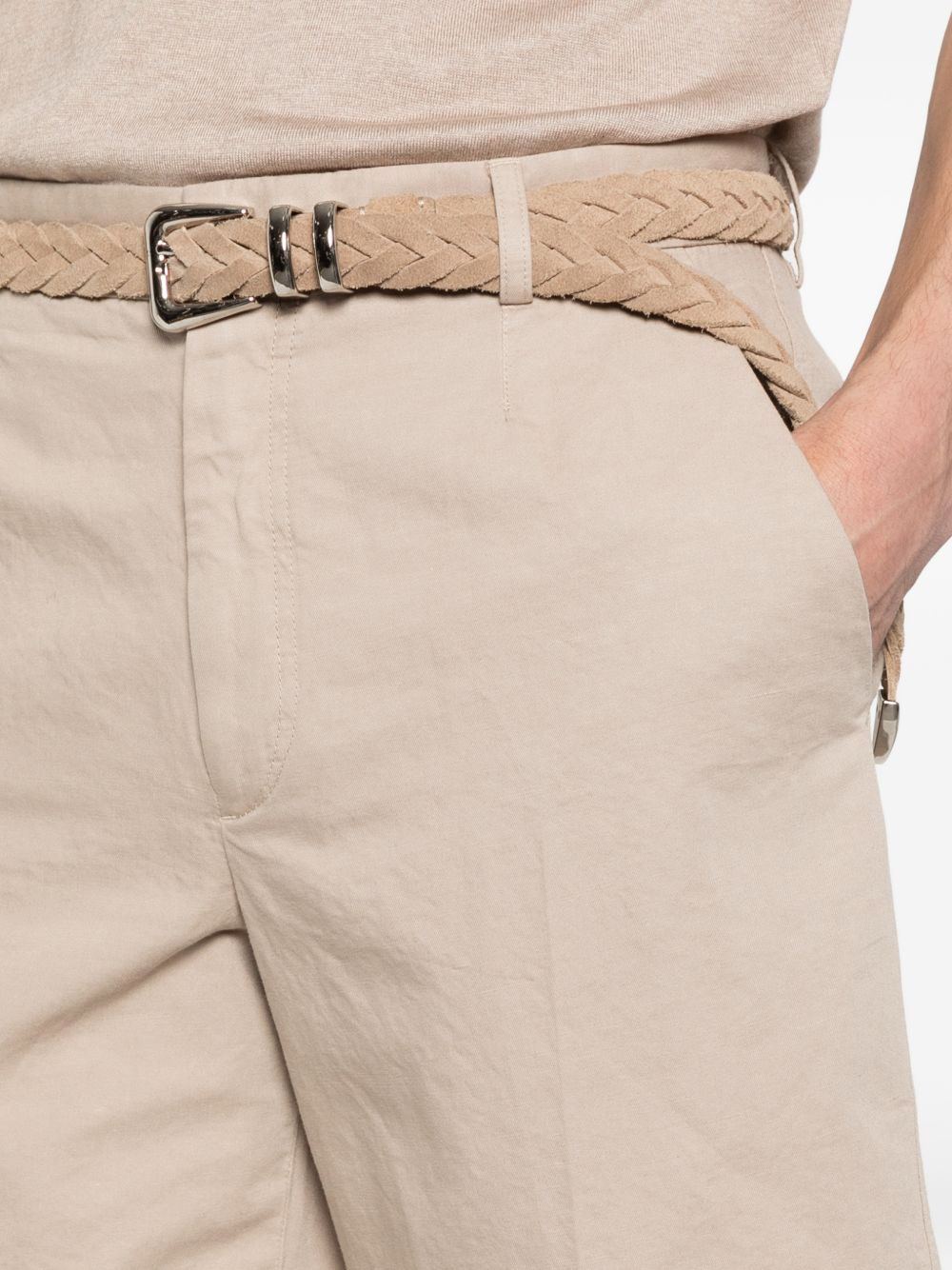 Pantaloncini con passanti per cintura in beige Zegna - uomo 