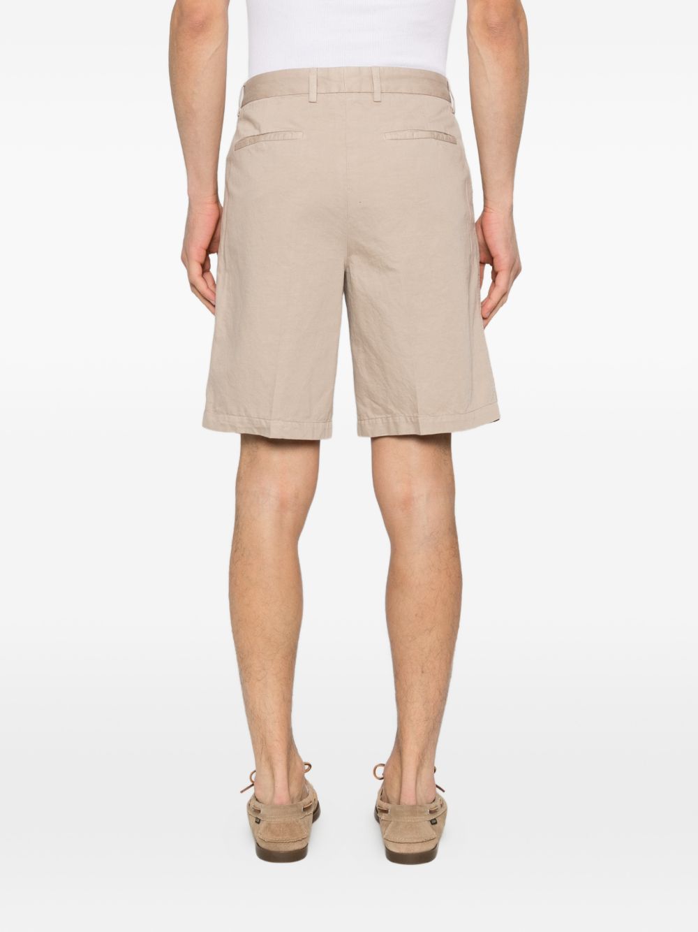 Pantaloncini con passanti per cintura in beige Zegna - uomo 