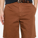 Pantaloncini con parte anteriore piatta in marrone Zegna - uomo 
