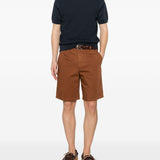 Pantaloncini con parte anteriore piatta in marrone Zegna - uomo 