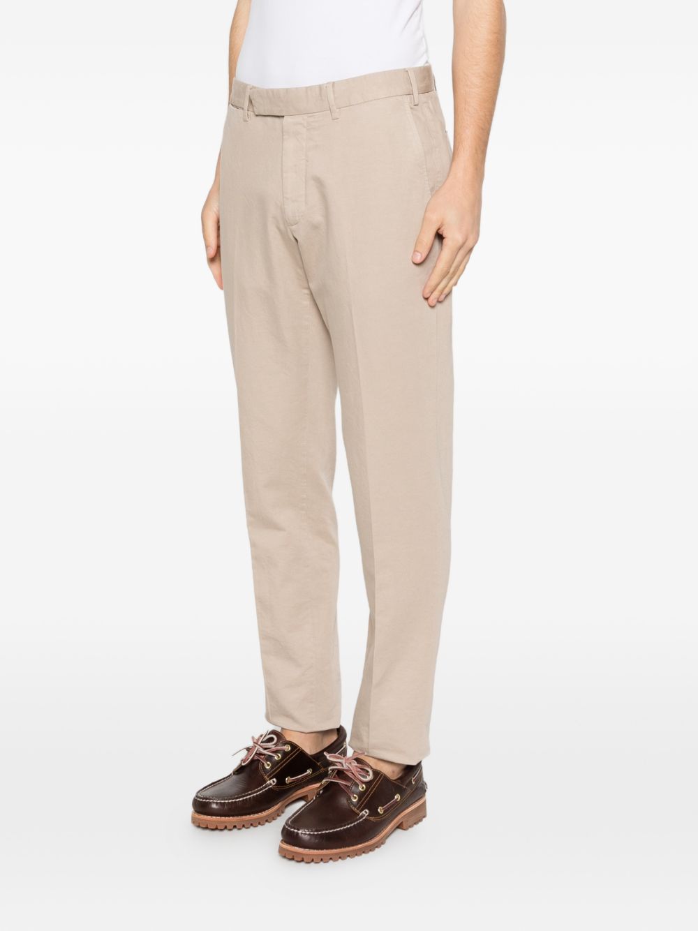 Pantaloni chino con passanti per cintura in beige Zegna - uomo 
