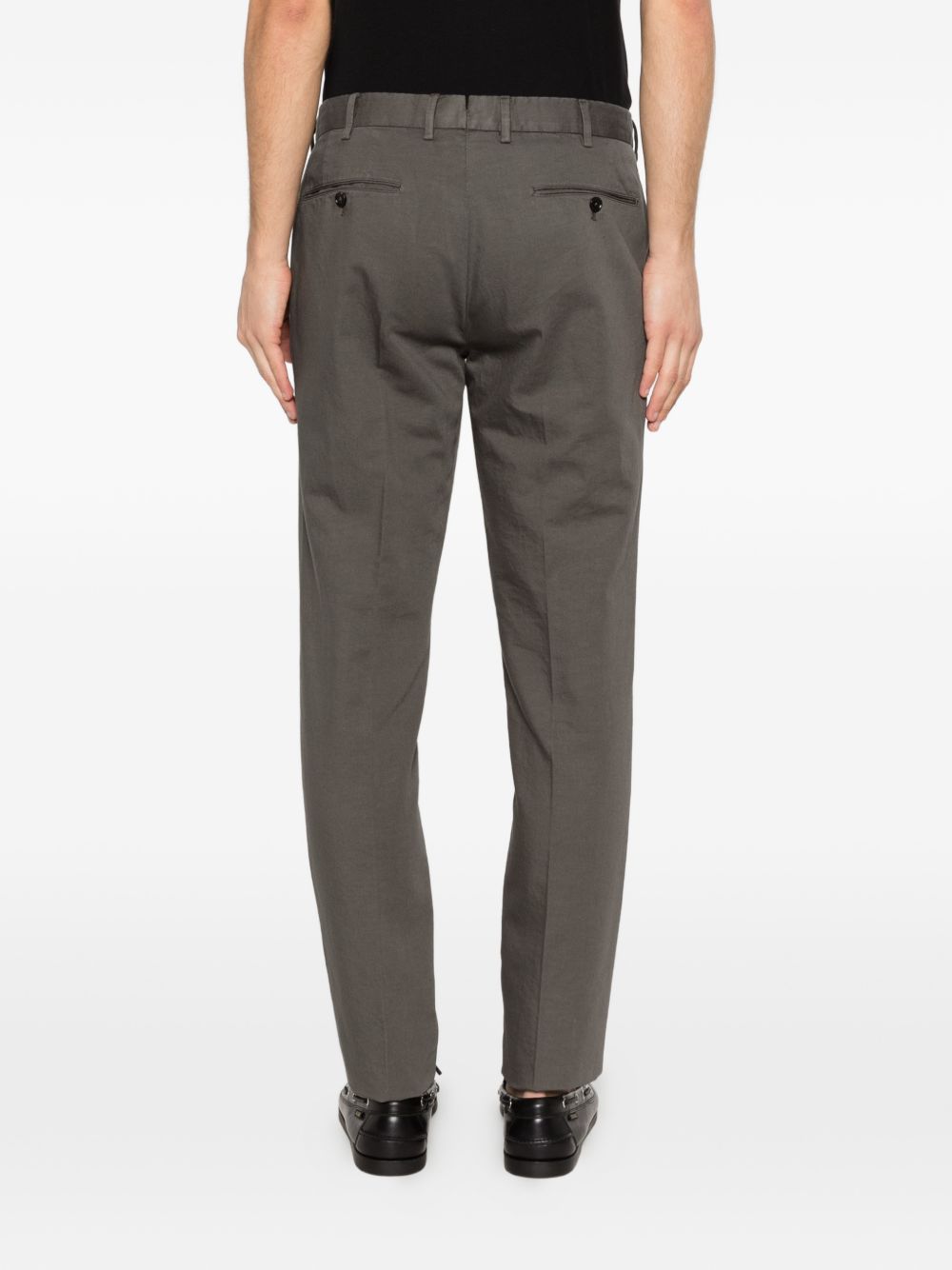 Pantaloni chino con passanti per cintura in grigio Zegna - uomo 