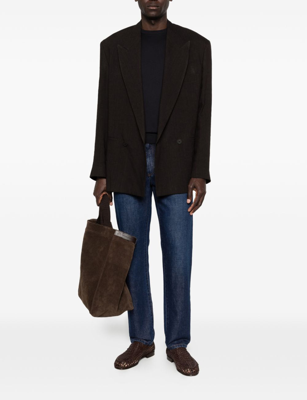 Jeans City  in blu Zegna - uomo 