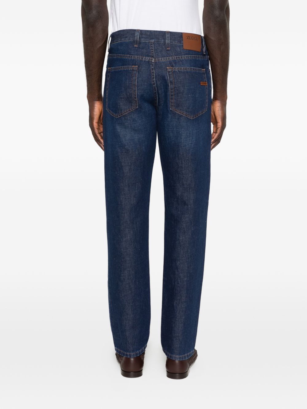 Jeans City  in blu Zegna - uomo 