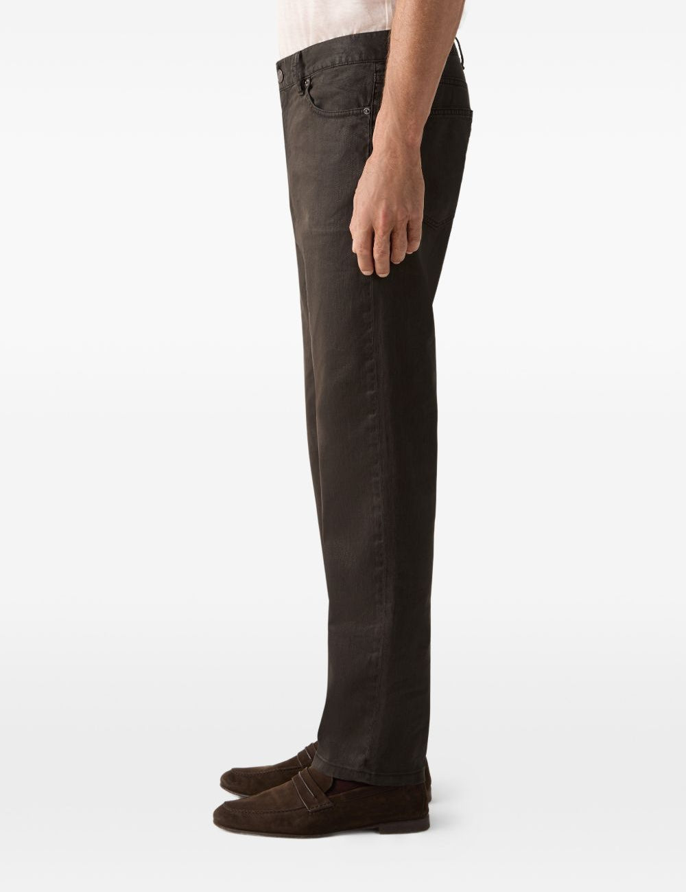 Pantaloni Stretch Roccia in nero Zegna - uomo 