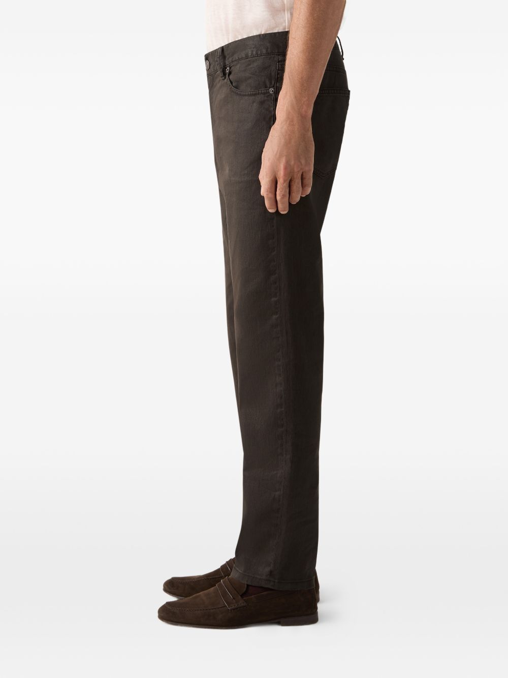 Pantaloni Stretch Roccia in nero Zegna - uomo 