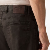Pantaloni Stretch Roccia in nero Zegna - uomo 