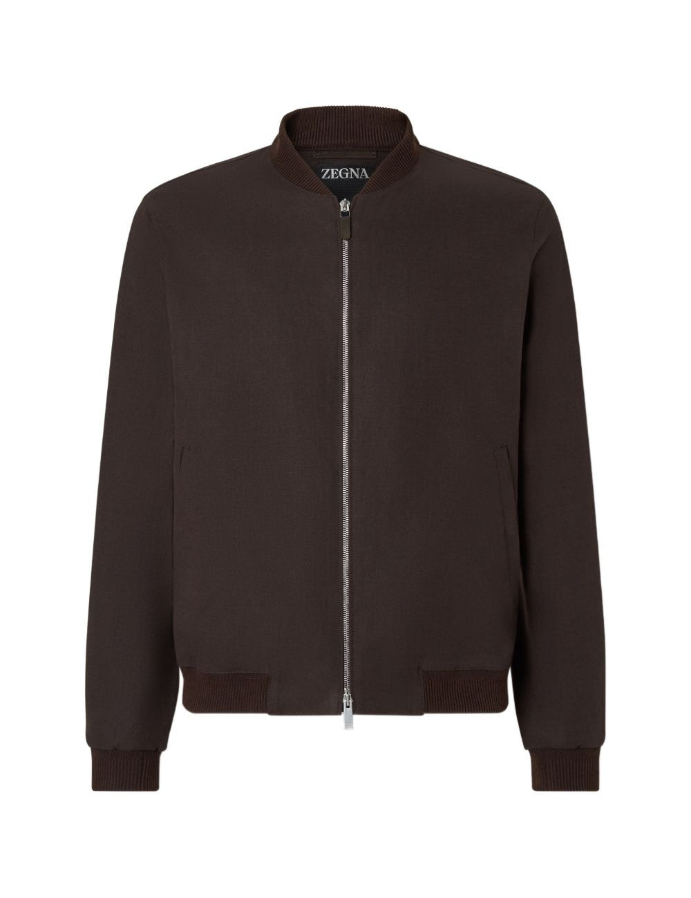Bomber Oasi Lino in marrone Zegna - uomo 