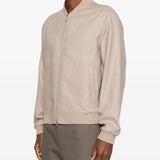 Giacca con zip oasi in beige Zegna - uomo 