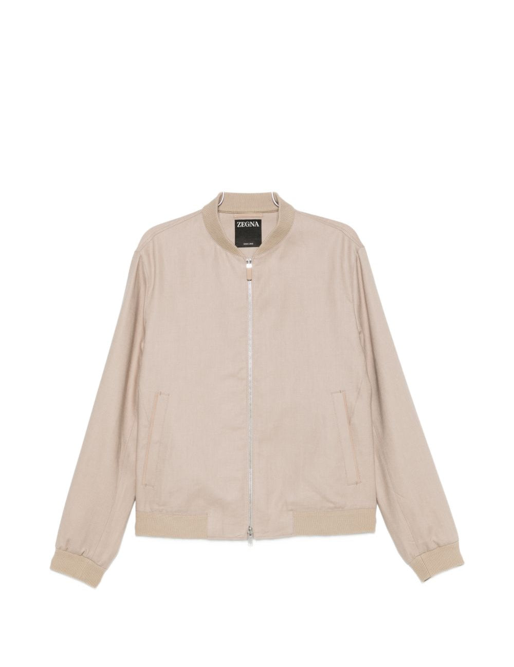 Giacca con zip oasi in beige Zegna - uomo 