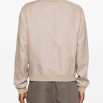 Giacca con zip oasi in beige Zegna - uomo 