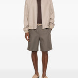 Giacca con zip oasi in beige Zegna - uomo 