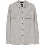 Camicia con bottoni e tasca con patta in grigio Zegna - uomo 