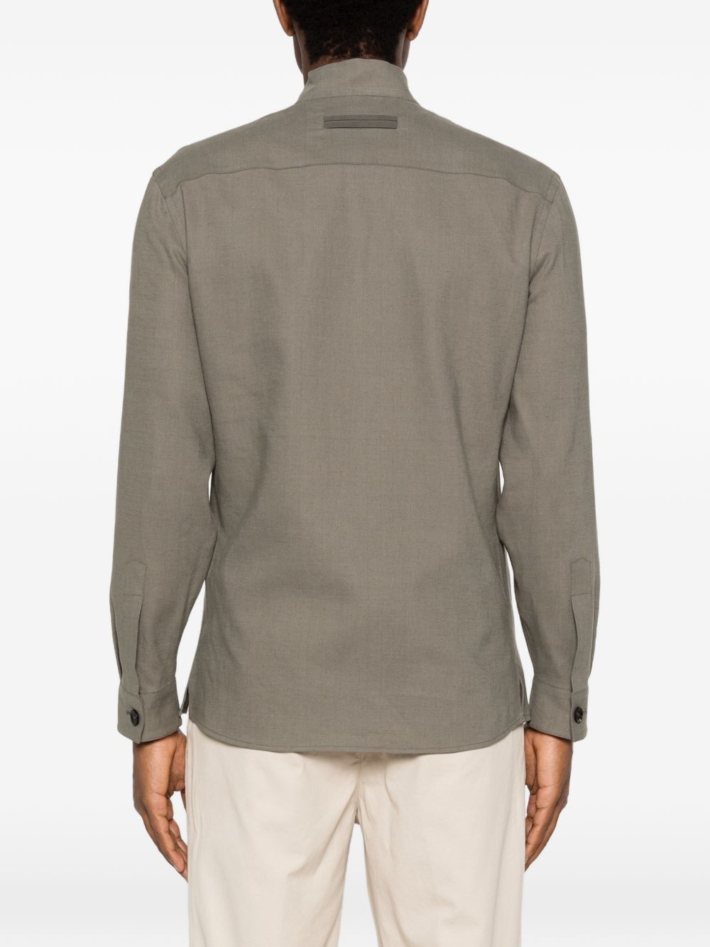 Camicia in lino oasi in verde Zegna - uomo 