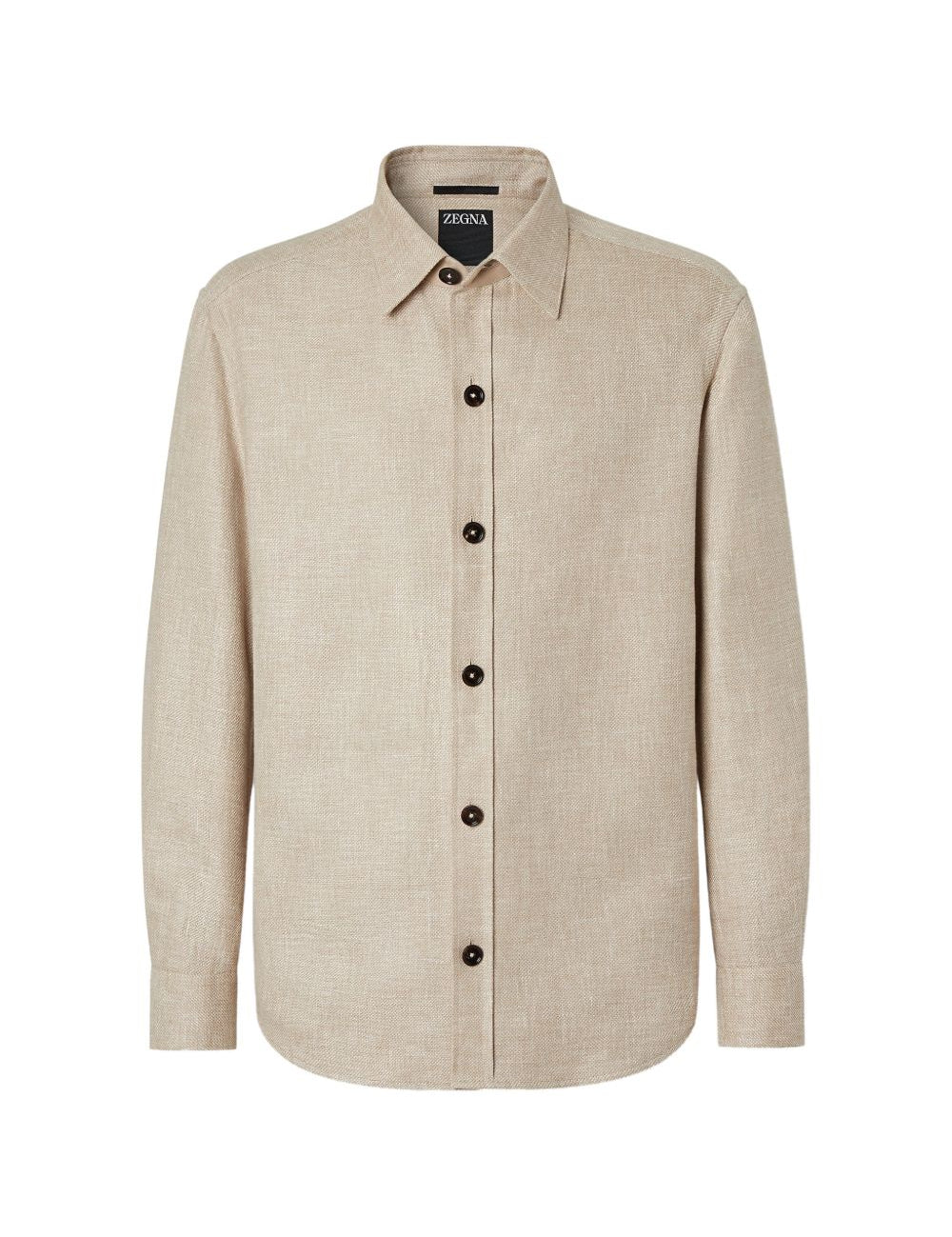 Camicia con bottoni in beige Zegna - uomo 