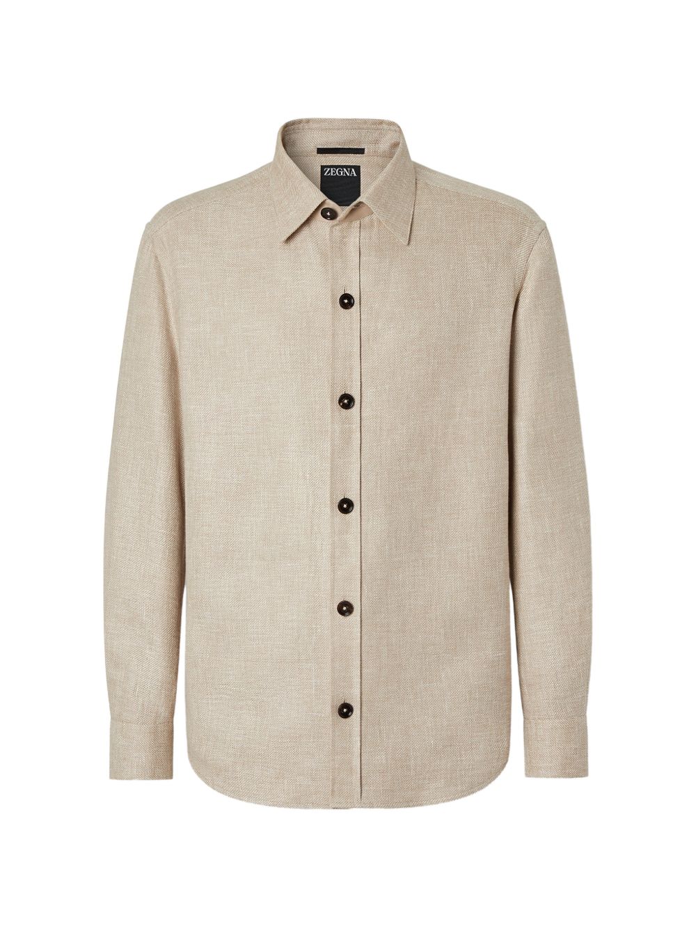 Camicia con bottoni in beige Zegna - uomo 