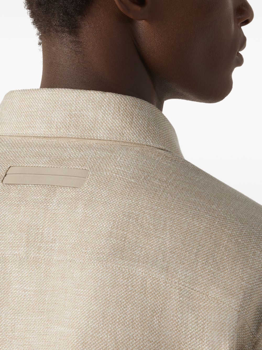 Camicia con bottoni in beige Zegna - uomo 