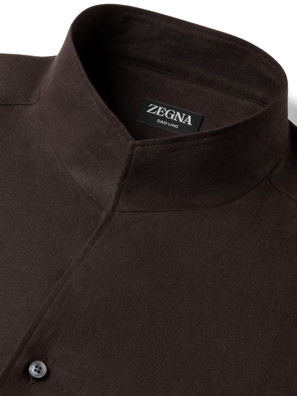 Camicia Di Lino Oasis in marrone Zegna - uomo 