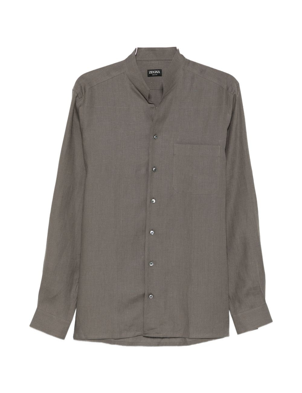 Camicia a maniche lunghe in lino in grigio Zegna - uomo 