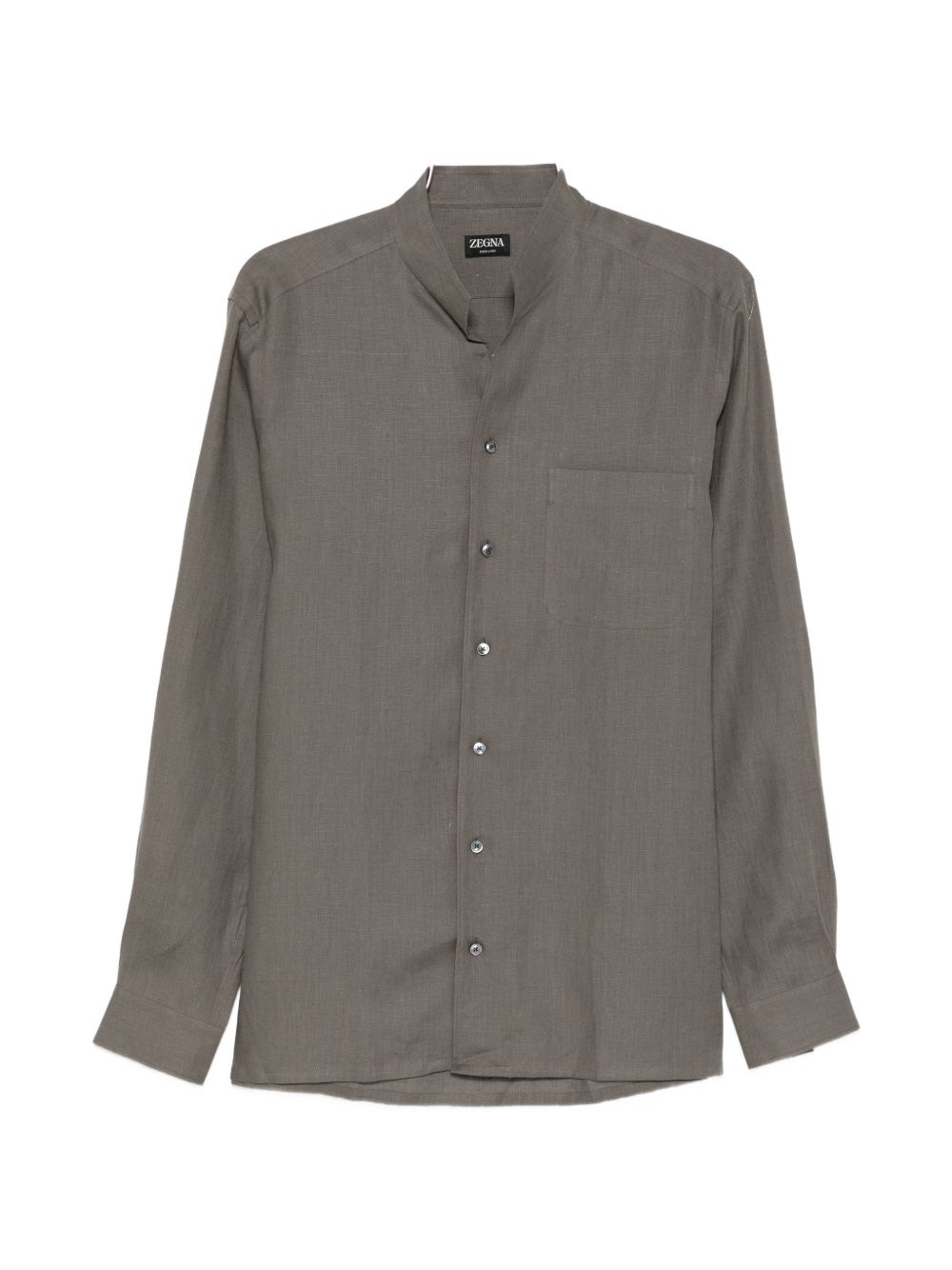 Camicia a maniche lunghe in lino in grigio Zegna - uomo 