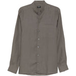 Camicia a maniche lunghe in lino in grigio Zegna - uomo 