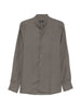Camicia a maniche lunghe in lino in grigio Zegna - uomo