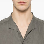 Camicia a maniche lunghe in lino in grigio Zegna - uomo 