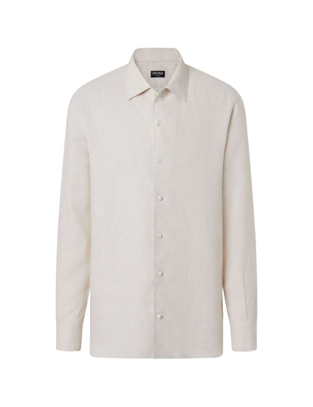 Camicia a maniche lunghe oasi in beige Zegna - uomo 