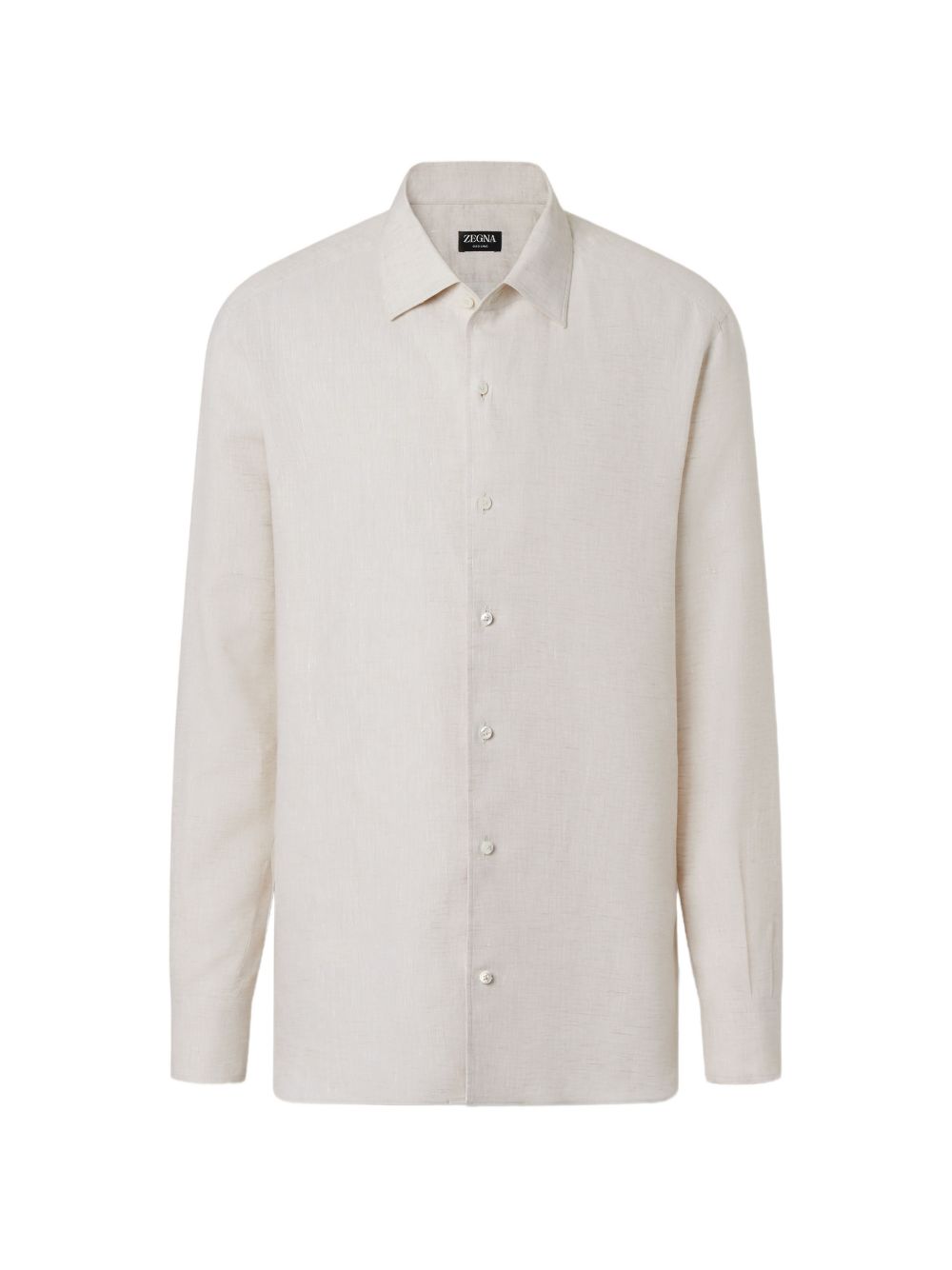 Camicia a maniche lunghe oasi in beige Zegna - uomo 