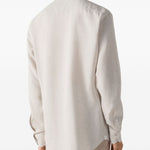 Camicia a maniche lunghe oasi in beige Zegna - uomo 
