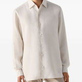 Camicia a maniche lunghe oasi in beige Zegna - uomo 