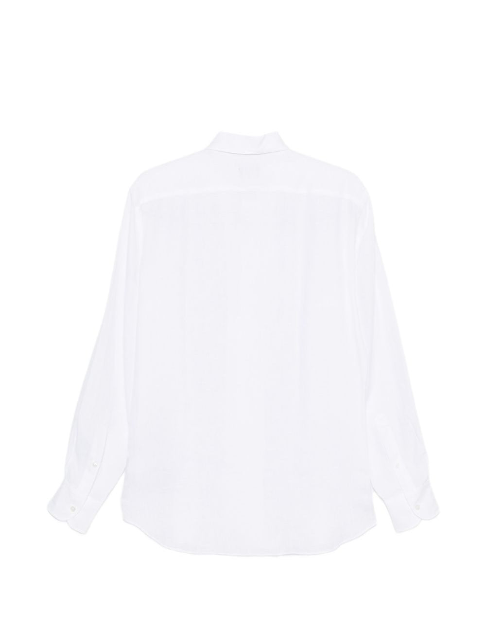 Camicia a maniche lunghe con bottoni in bianco Zegna - uomo 