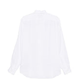 Camicia a maniche lunghe con bottoni in bianco Zegna - uomo 