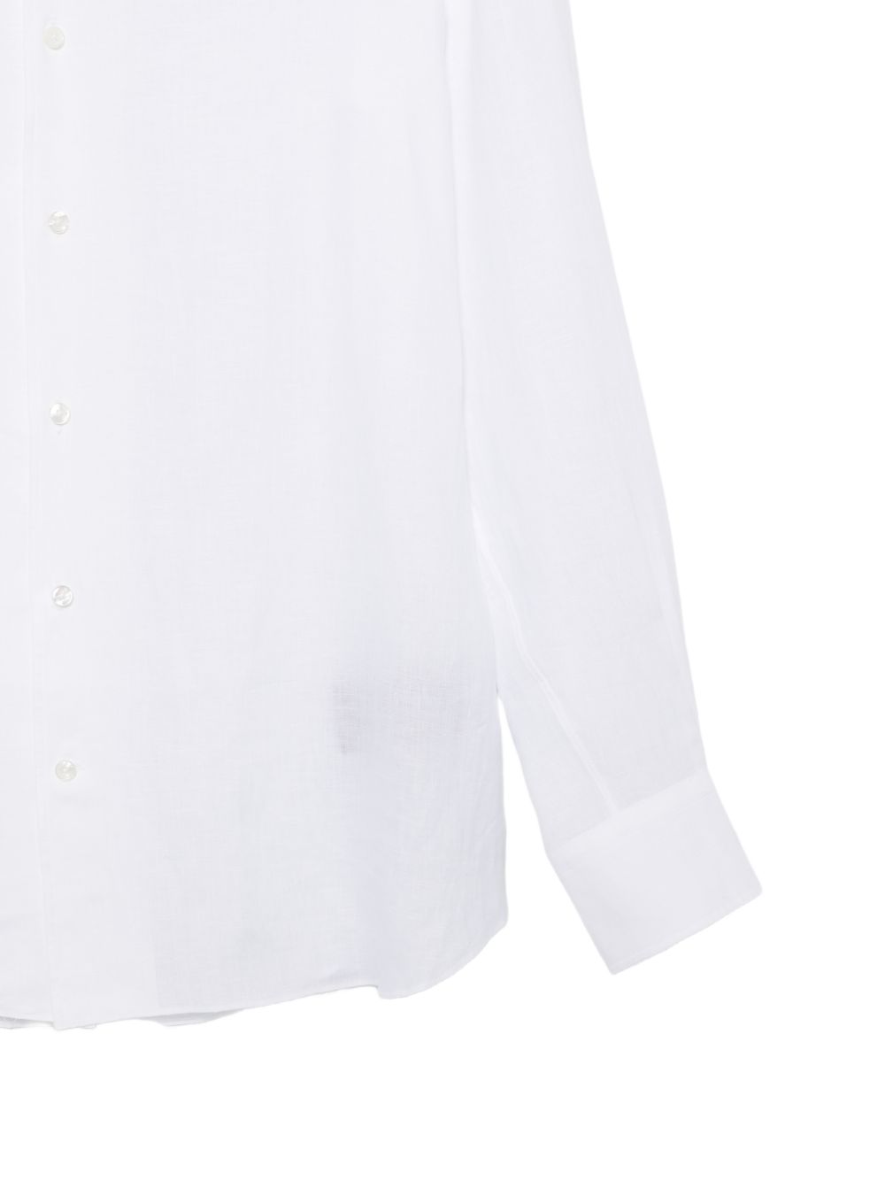 Camicia a maniche lunghe con bottoni in bianco Zegna - uomo 