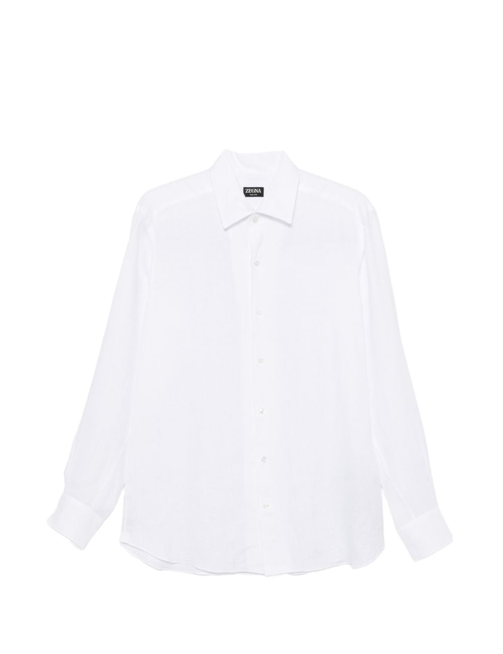 Camicia a maniche lunghe con bottoni in bianco Zegna - uomo 