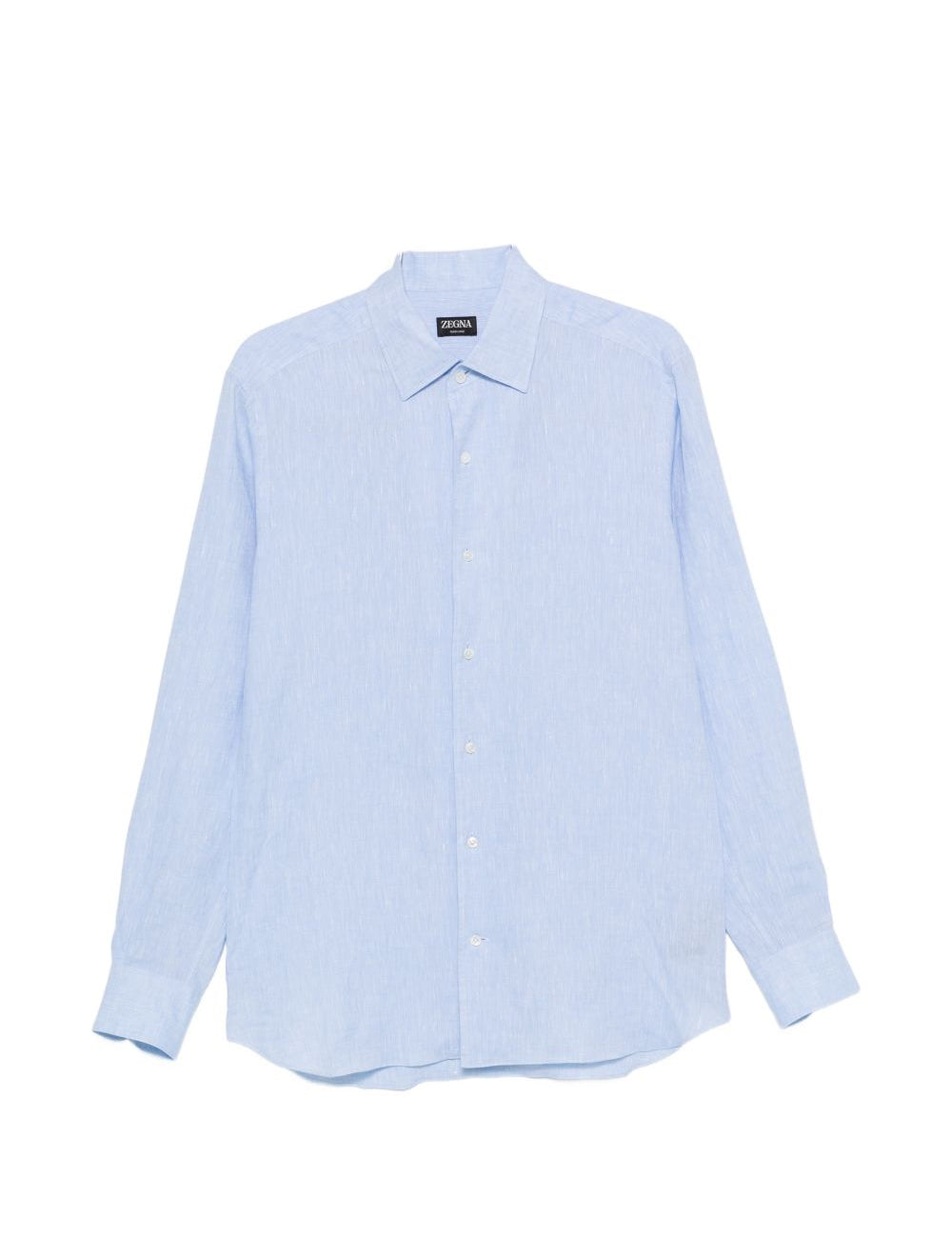 Camicia a maniche lunghe in lino in blu Zegna - uomo 