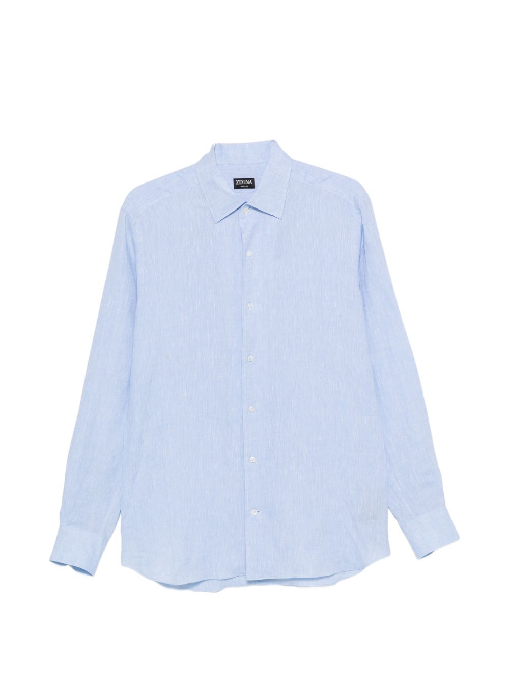 Camicia a maniche lunghe in lino in blu Zegna - uomo 