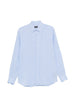 Camicia a maniche lunghe in lino in blu Zegna - uomo