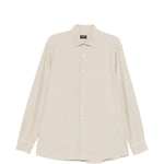 Camicia classica a maniche lunghe in beige Zegna - uomo 