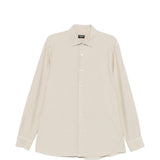 Camicia classica a maniche lunghe in beige Zegna - uomo 