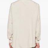 Camicia classica a maniche lunghe in beige Zegna - uomo 