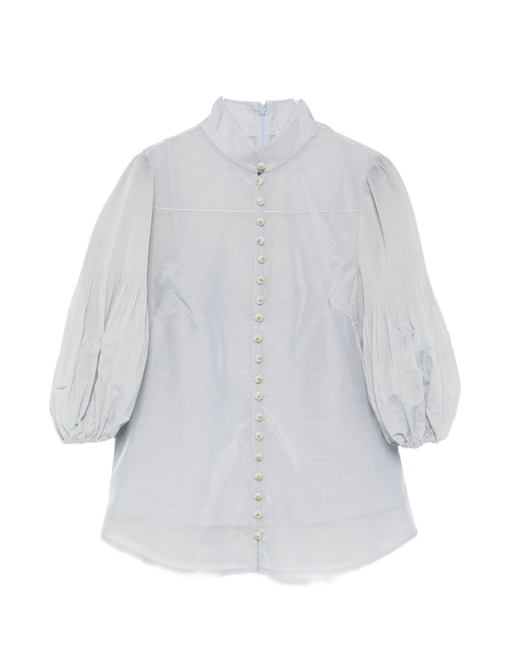 Camicia con bottoni e maniche a tre quarti in blu Zimmermann - donna 