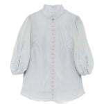 Camicia con bottoni e maniche a tre quarti in blu Zimmermann - donna 