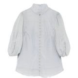 Camicia con bottoni e maniche a tre quarti in blu Zimmermann - donna 