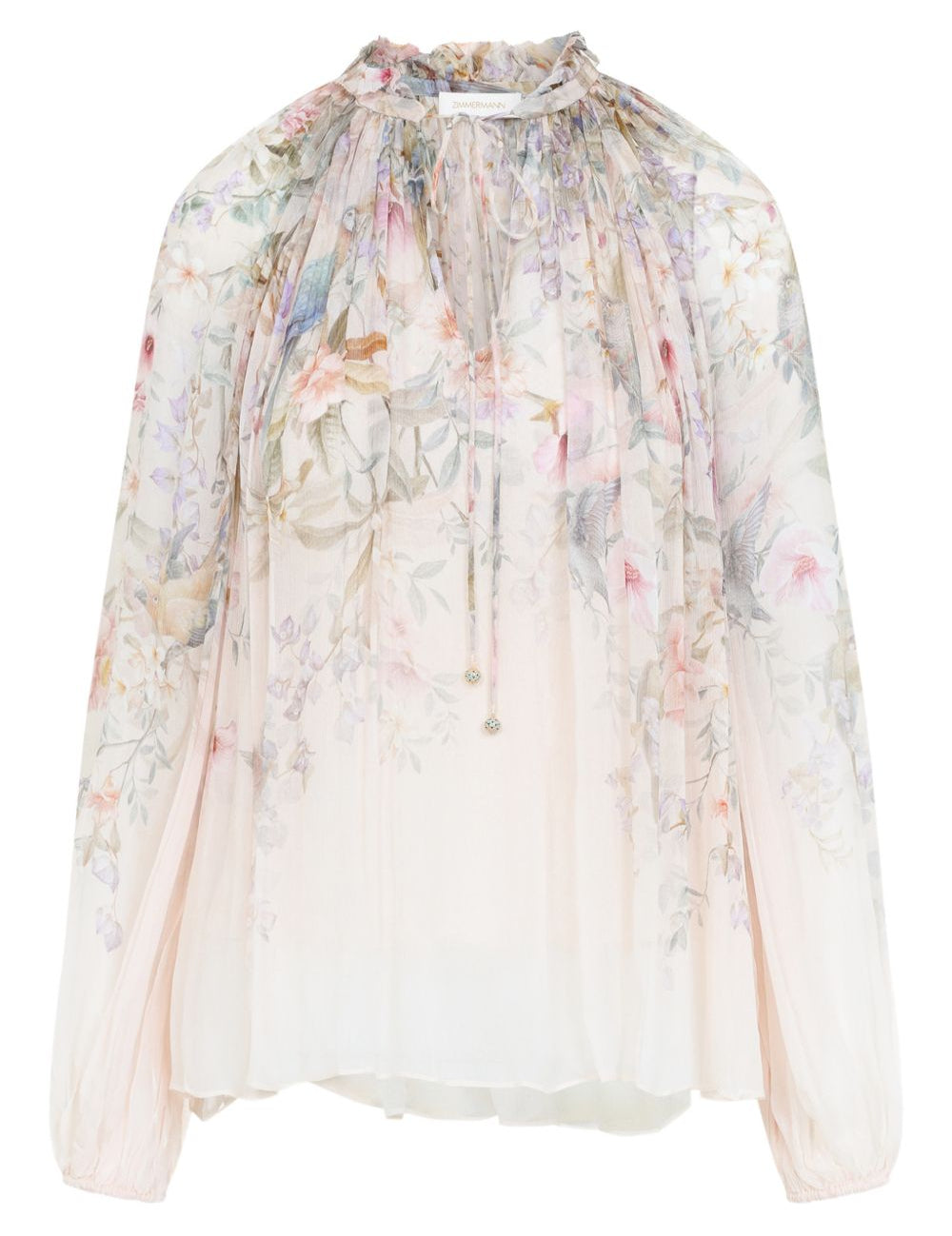 Blusa Rebellion con stampa in avorio Zimmermann - donna 