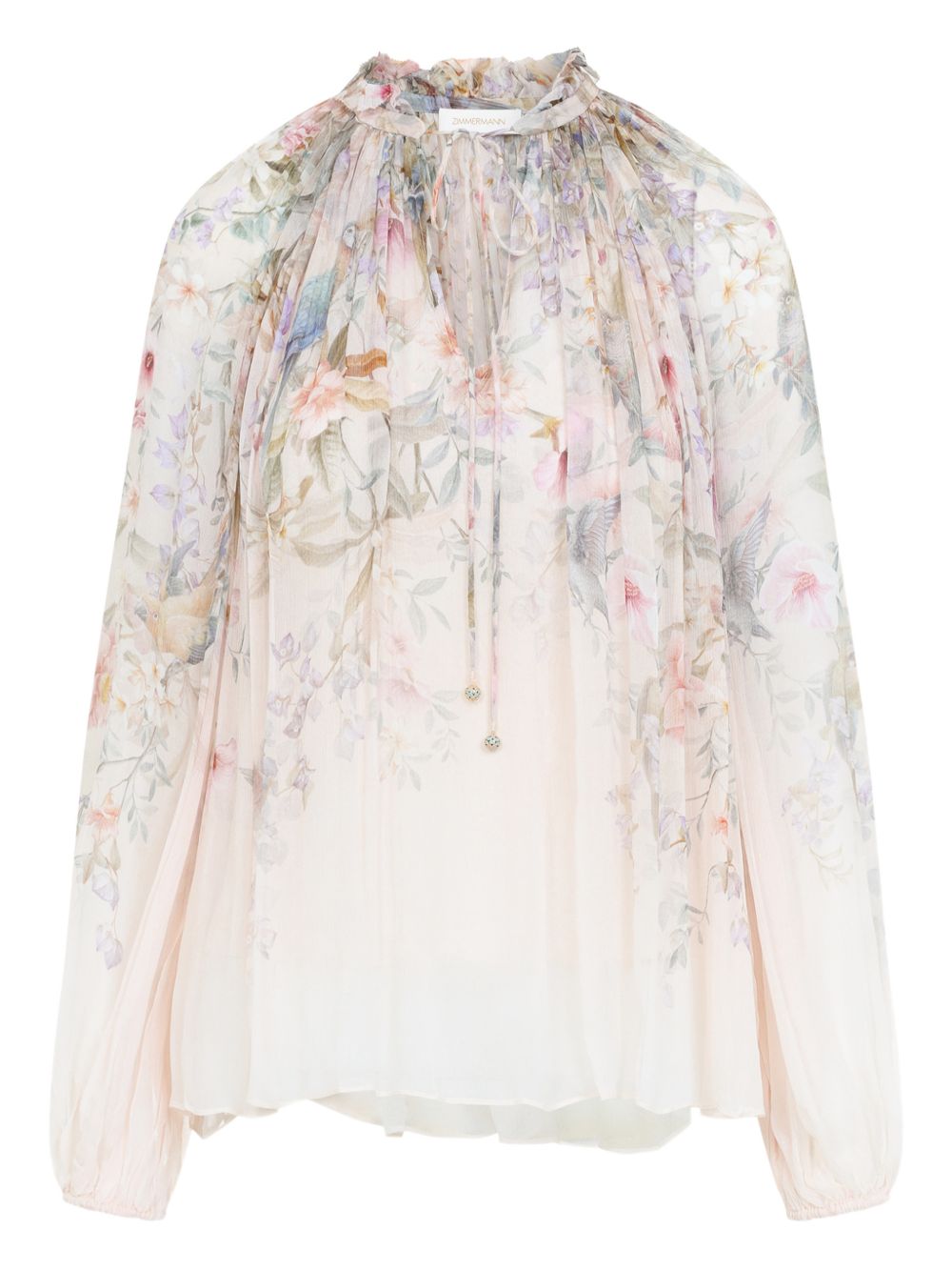 Blusa Rebellion con stampa in avorio Zimmermann - donna 