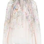 Blusa Rebellion con stampa in avorio Zimmermann - donna 