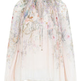 Blusa Rebellion con stampa in avorio Zimmermann - donna 