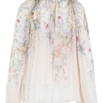 Blusa Rebellion con stampa in avorio Zimmermann - donna 