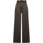 PANTALONI A GAMBA AMPIA CON CINTURA in verde oliva Zimmermann - donna 